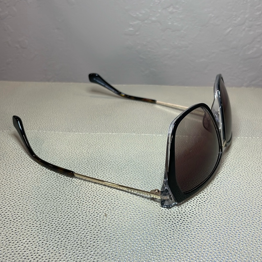 Balenciaga - Square Sunglasses Black Bordeaux with Brown Lenses - - Picture 7 of 16